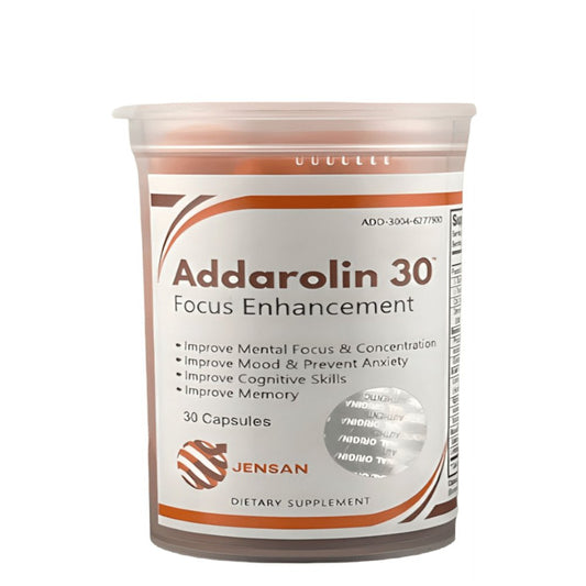 Addarolin 30 Focus Enhancement, Brain Supplement for Improve Mental Focus and Prevent Anxiety