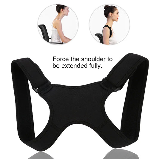 Back Posture Corrector for Women Men Back Pain Relief Posture Brace Support for Slouching & Hunching Upper Back Shoulder Correction Free Resistance Band for Stretching (Back Corrector)